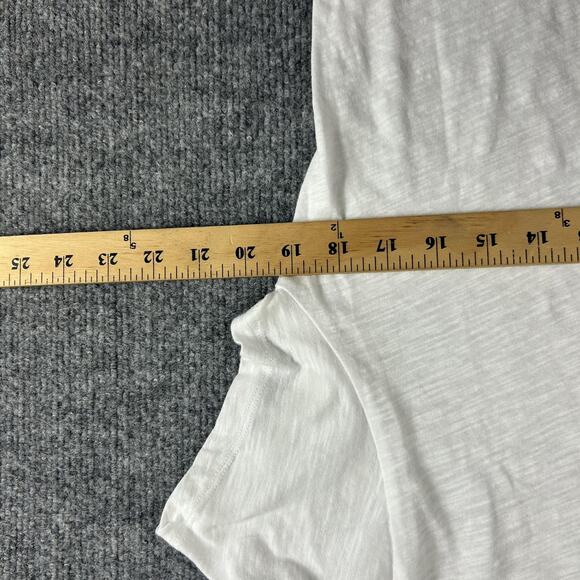 Zadig Voltaire Shirt Mens Small Toby Slub T Shirt White Minimalist Quiet Luxury - Picture 10 of 12